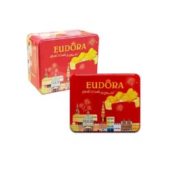 BÁNH QUY BƠ TỔNG HỢP EUDORA HỘP THIẾC 206G