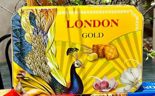 Bánh London Gold Hình Chim Công (1 Thùng 20 Hộp)