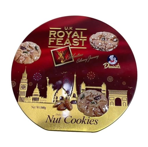 Bánh ngũ cốc Nut Cookies Royal Feast Dominate 160g (1 Thùng 24 Hộp)