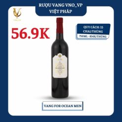 Rượu Vang VNO Việt Pháp 750ml For Ocean Men (Thùng 15 Chai)