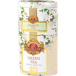 Trà Basilur Green Tea Ceylon Green Tea Hộp Sắt 100g (Thùng 24 Hộp)