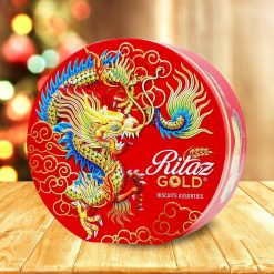 Bánh Quy Hỗn Hợp Ritaz Gold Biscuits Assorted Rồng Hộp Thiếc 120g Nhập Khẩu Malaysia Mẫu Mới Nhất