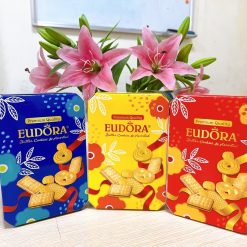 Bánh EUDORA Mèo Thần Tài Hộp Giấy 110g (Thùng 24 Hộp)