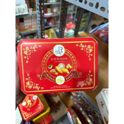 Bánh London Cookies Chữ Nhật Hình Ông Già (Thùng 20 Hộp)