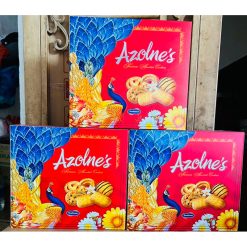 Bánh Quy Hình Chim Công Azolnes Hộp Vuông (Thùng 14 Hộp)
