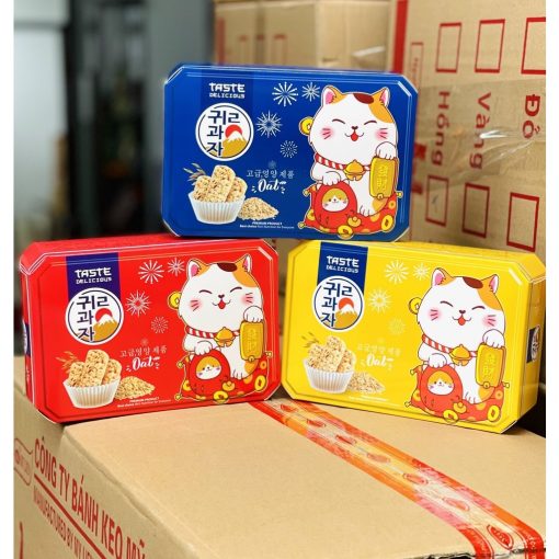 Bánh Yến Mạch Mèo Thần Tài OAT (Thùng 36 Hộp)