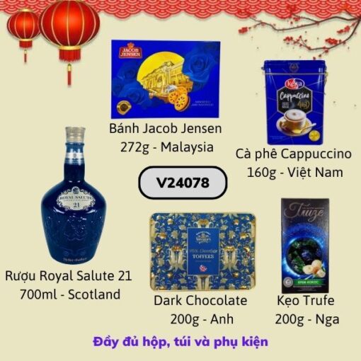 Lẵng Quà Tết V24078