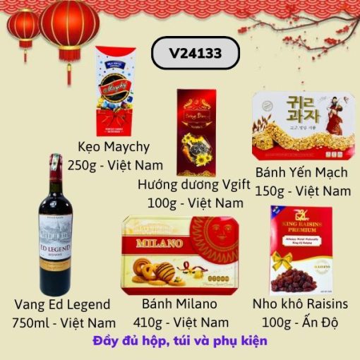 Lẵng Quà Tết V24133