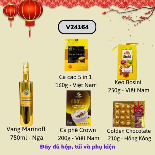 Lẵng Quà Tết V24164