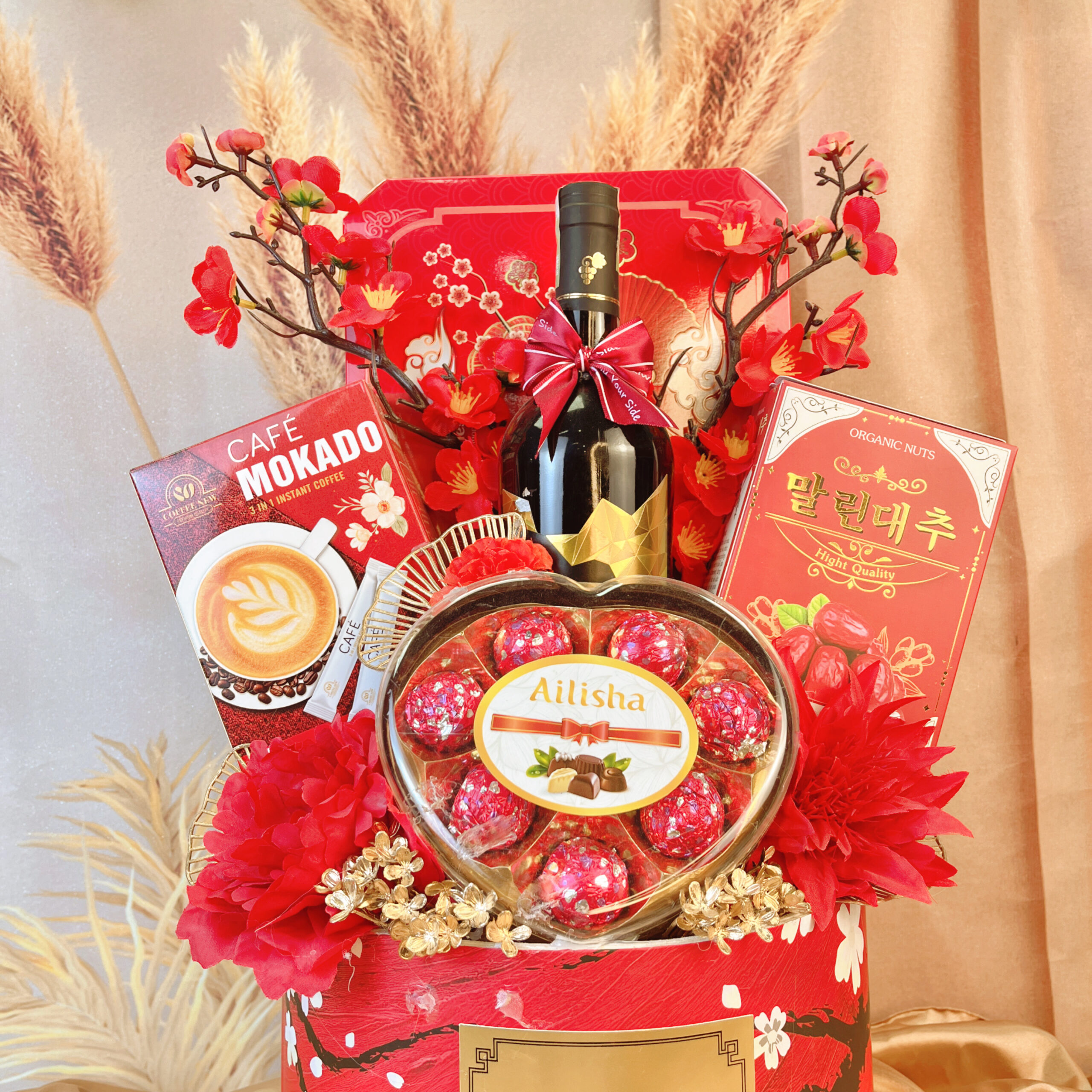 Giỏ Quà Tết V25044D Giỏ Quà Tết V25044D