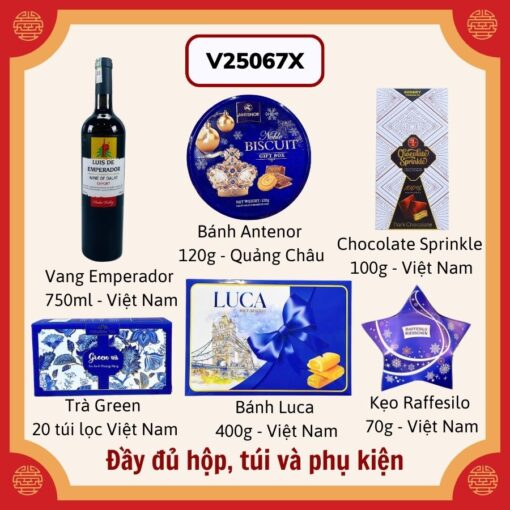 Giỏ quà tết V25067X