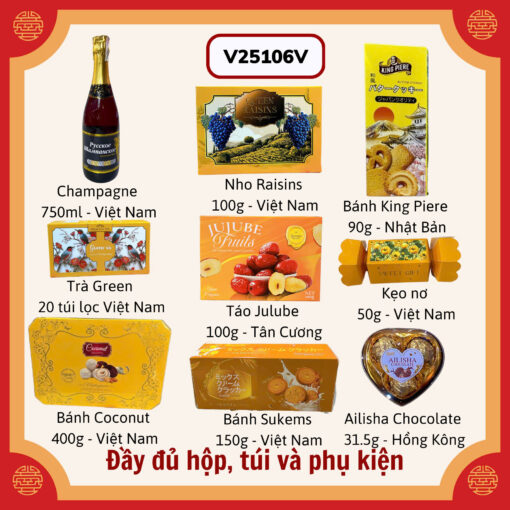 Giỏ quà tết V25106V