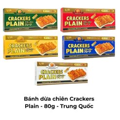 Bánh dừa chiên Crackers Plain - 80g - Trung Quốc
