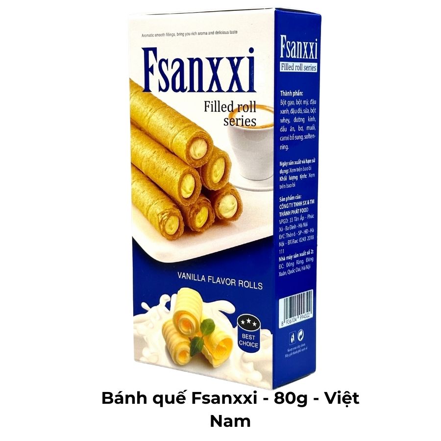 Bánh quế Fsanxxi - 80g - Việt Nam