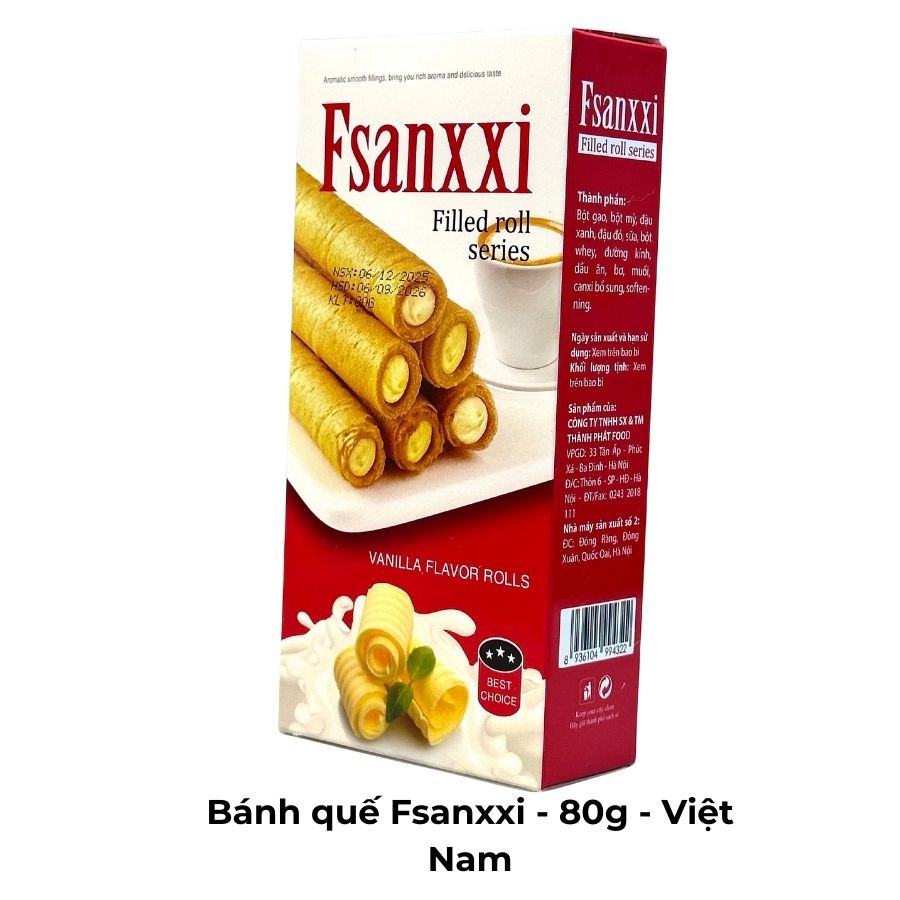 Bánh quế Fsanxxi - 80g - Việt Nam
