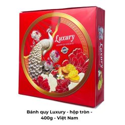 Bánh quy Luxury - hộp tròn - 400g - Việt Nam