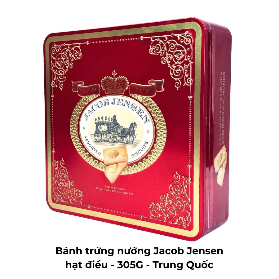 Bánh trứng nướng Jacob Jensen hạt điều - 305G - Trung Quốc