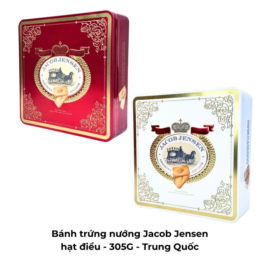 Bánh trứng nướng Jacob Jensen hạt điều - 305G - Trung Quốc