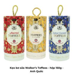 Kẹo bơ sữa Walker’s Toffees - hộp 150g - Anh Quốc