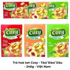 Trà hoà tan Cozy - Táo_ Đào_ Dâu - 240g - Việt Nam